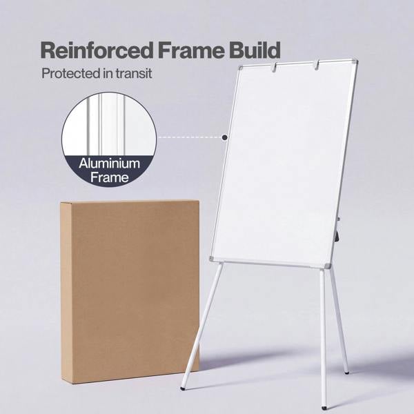 Levede Magnetic Whiteboard with Foldable Tripod Dry Erase For Office White