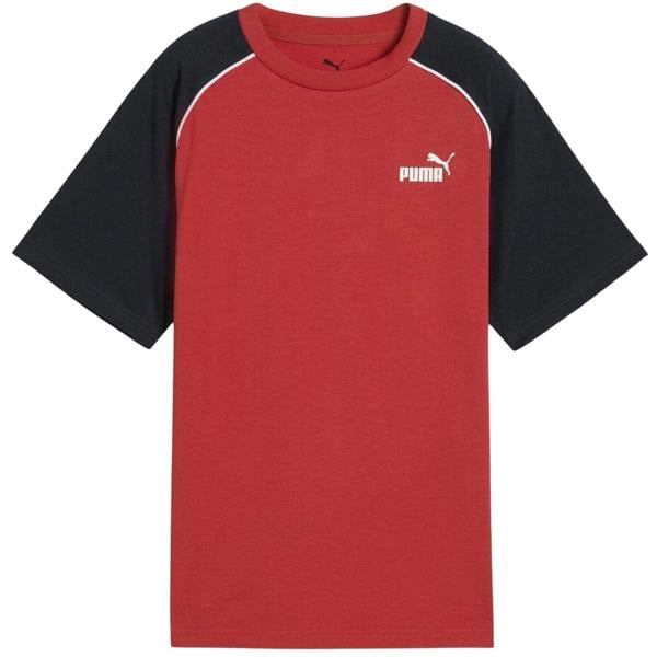 Puma Childrens/Kids Colour Block T-Shirt - Red - 