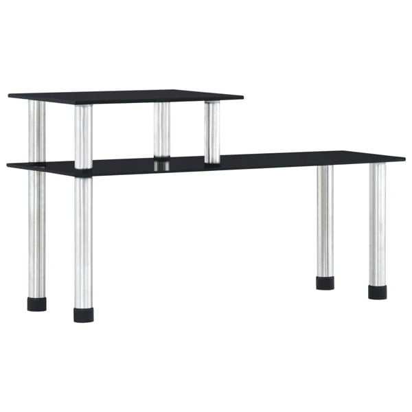 Berkfield Kitchen Shelf Black 45x16x26 cm Tempered Glass