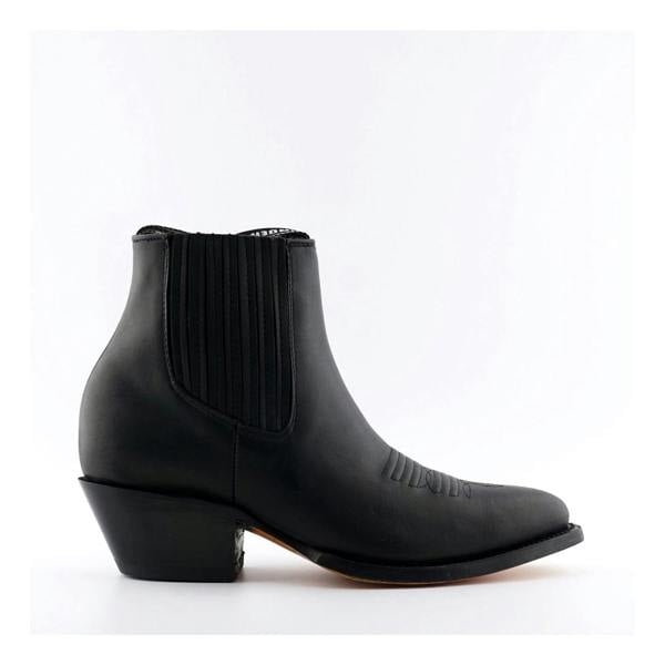Grinders Unisex Black Western Ankle Boots- Maverick