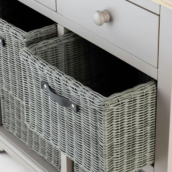 Statement Furniture Florence Sideboard with 2 Drawers and Removable Storage Baskets