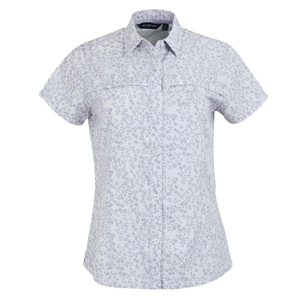 Regatta Womens/Ladies Travel Meadow Floral Packaway Short-Sleeved Shirt - Lilac Hint