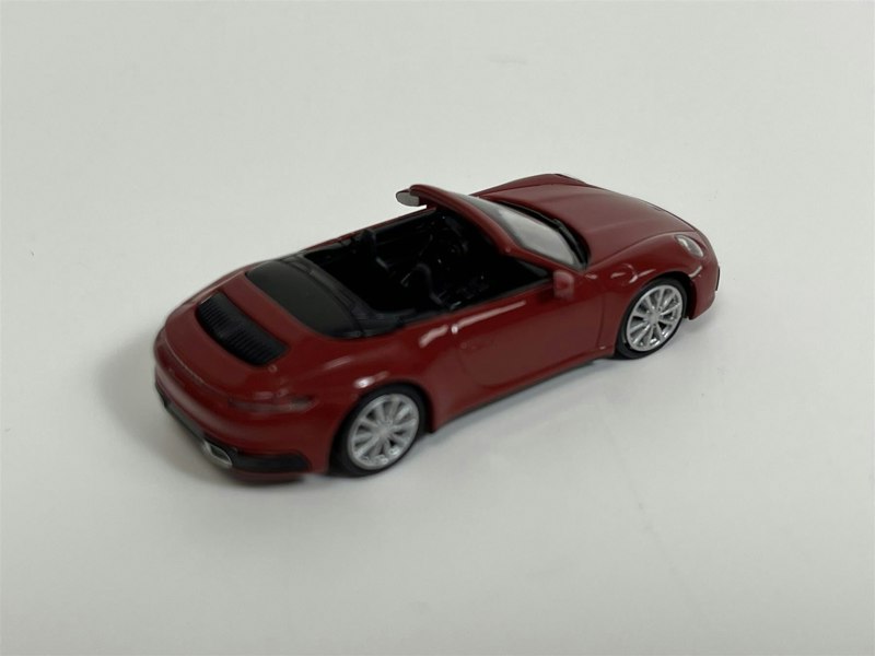 Minichamps Porsche 911 Carrera 4S Cabriolet 2019 Red 1:87 Scale 870068332