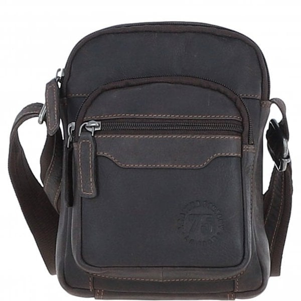 Leather Company Real Leather Compact Crossbody Bag: SICILY