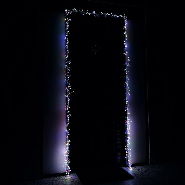 Samuel Alexander 5.5m 880 LED Indoor Outdoor Christmas Door Lights in Multi-Coloured