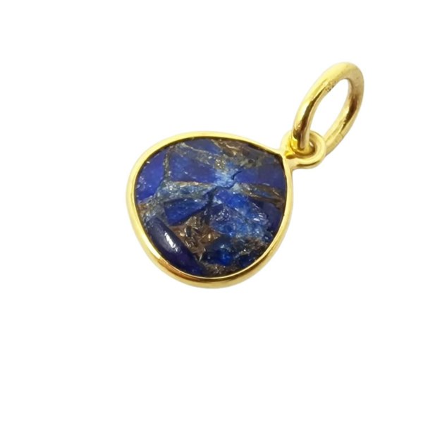 Gold Plated Sapphire Birthstone Heart Pendant