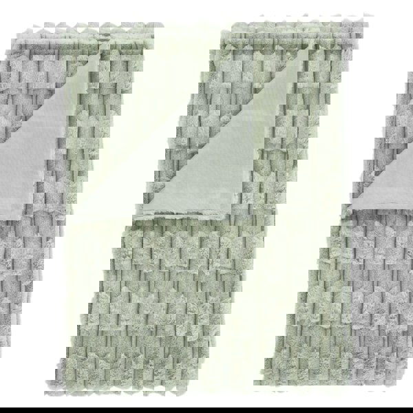 Bianca So Soft Carved Faux Fur Blanket Throw