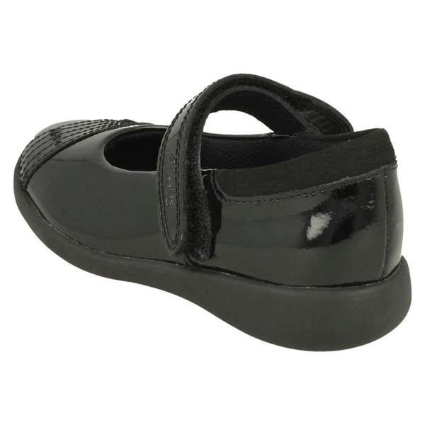 Clarks Girls Clarks Rainbow Detailed School Shoes Etch Beam