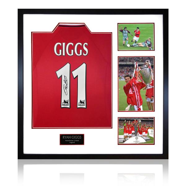 Ryan Giggs Signed Manchester United Shirt Elite Frame