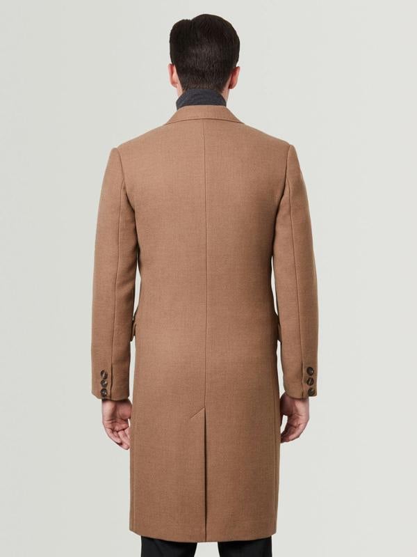 Serran London Double Breasted Coat - Brown