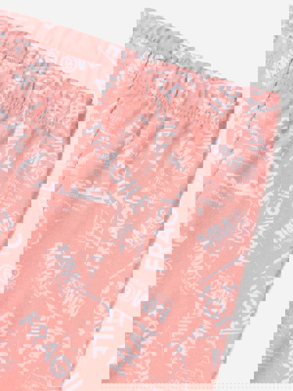 MM6 Maison Margiela Kids Fragile Logo Print Leggings