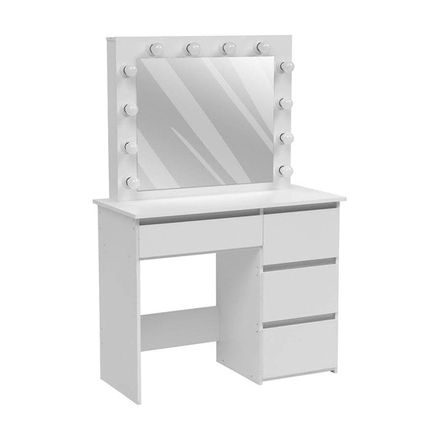 43cm D Hollywood Dressing Table with Large Lighted Mirror Dressing Tables Living and Home