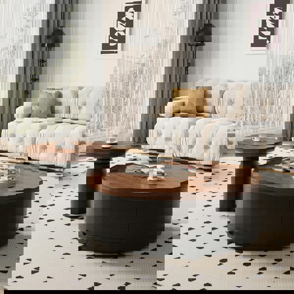 Rit Concept D'Angelo Round Coffee Table Set With Storage