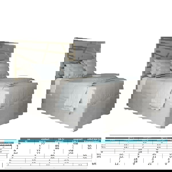 Casa Magna Arabella Upholstered Soft Velvet Metal Bed Frame - Grey