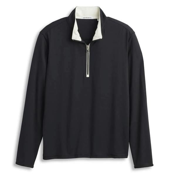 Peached Tech Quarter Zip AM2039 Black