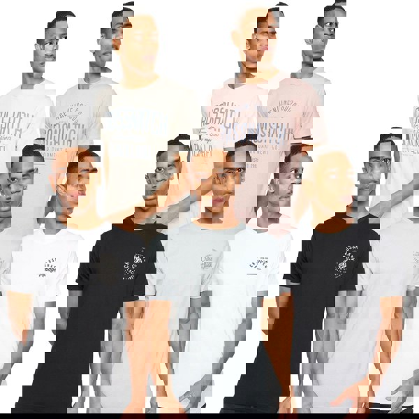 Crosshatch Mens Fremal T-Shirt (Pack of 5) - Multicoloured