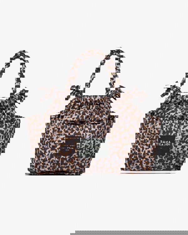 Tiba + Marl Mini Luna Drawstring Stroller Bag Leopard Print