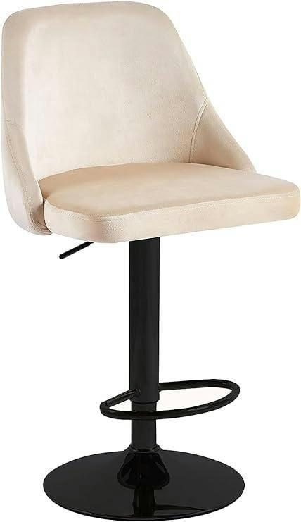 HYGRAD BUILT TO SURVIVE Velvet Bar Stools Height Adjustable Swivel Soft Padded Velvet Kitchen Bar Stools Home Bar Kitchen Counter Bar stools