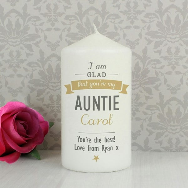 Personalised Memento Company Personalised I Am Glad... Pillar Candle
