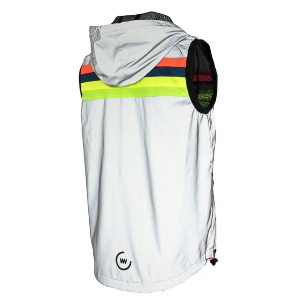 WOWOW Mens Ladies Full Reflective Cycling Jacket High Visibility Sport Jacket