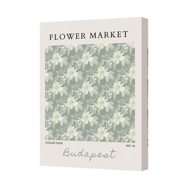 Benjamin Tate Design Flower Market Canvas Print Budapest Collection No 36