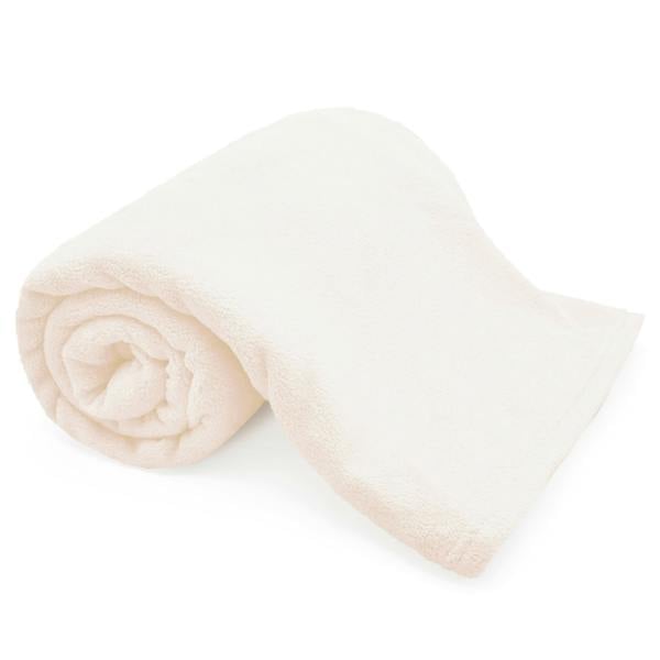 Velosso Elegant Cream Plush Throw Fleece Blanket, Super Soft, Cosy and Warm Bed or Sofa Accessory, Ideal for Modern Decor