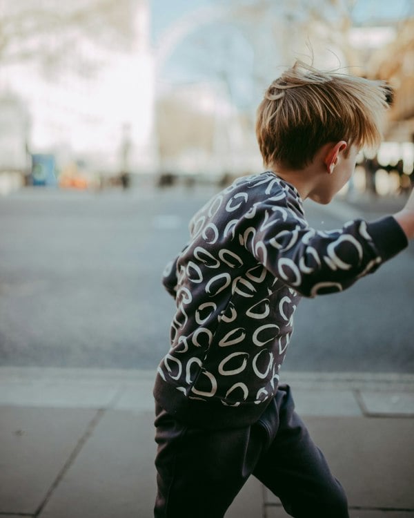organic cotton Brown Eyespot Print Sweatshirt - image 3
