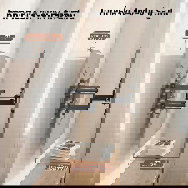 Levede TV Wall Bracket Mount Swing Arm Tilt Swivel 16" 22" 24" 32" 40" 43" LED