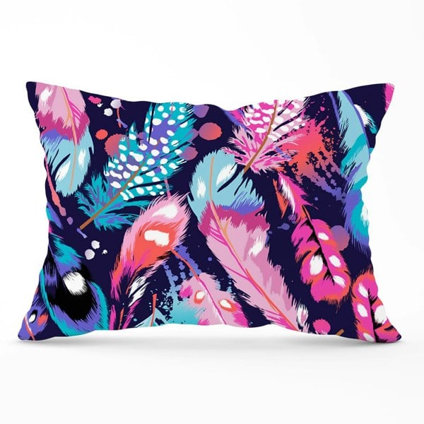 Warren Reed Beautiful Colourful Feathers Cushions