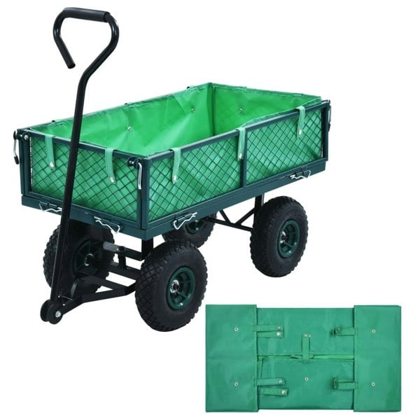 Berkfield Garden Cart Liner Green Fabric