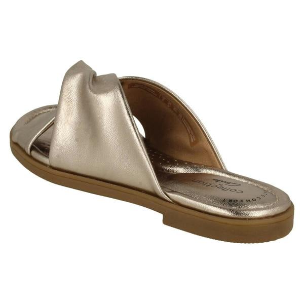 Clarks Ladies Clarks Knot Detailed Mule Sandals Reyna Twist
