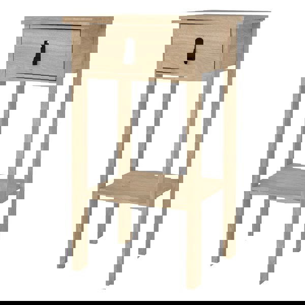 Furniture To Go Barcelona Bedside Table with 1 Drawers in Jackson Hickory Oak