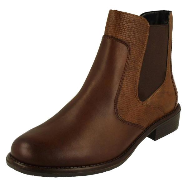 Remonte Ladies Remonte Low Heel Elasticated Casual Chelsea Boots D0F70
