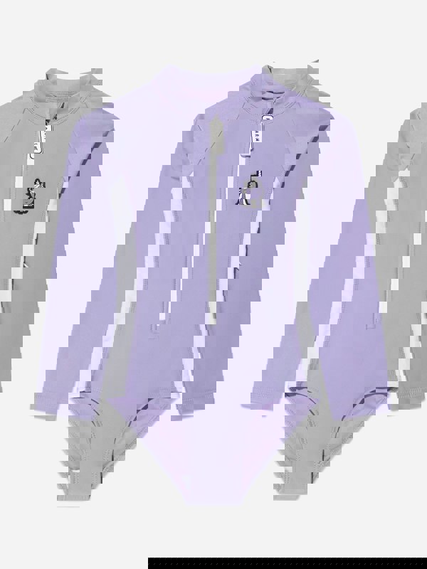 Roarsome Girls Sparkle Unicorn Swimsuit in Purple