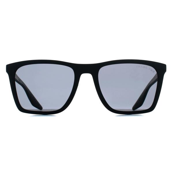 Prada Sport Sunglasses PSB08S 1BO02G Matte Black Dark Grey Polarized