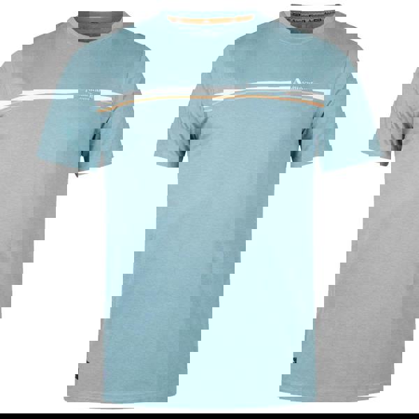 Aquascutum Active Active Cotton Stripes T-Shirt Avio Blue T-Shirt M