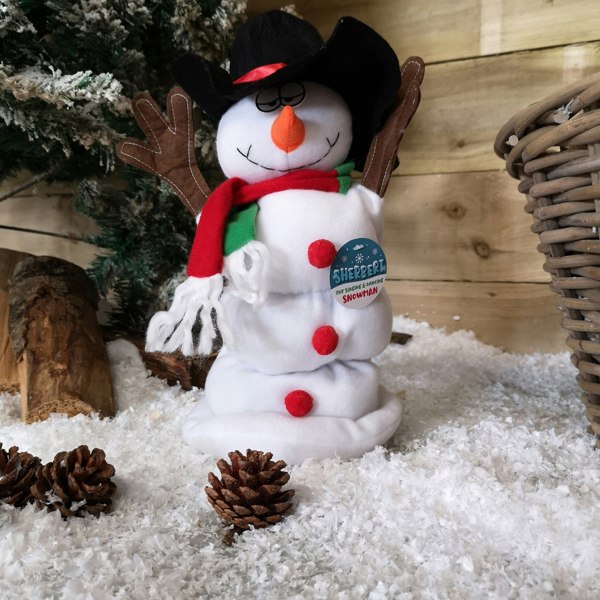 Samuel Alexander 35cm Sherbert Christmas Singing & Dancing Snowman Animated Xmas Decoration Gift