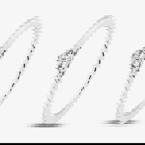 1888 Collection 9ct White Gold 0.33ct Pear Cut Diamond Solitaire Ring DPP02-9W-0.33