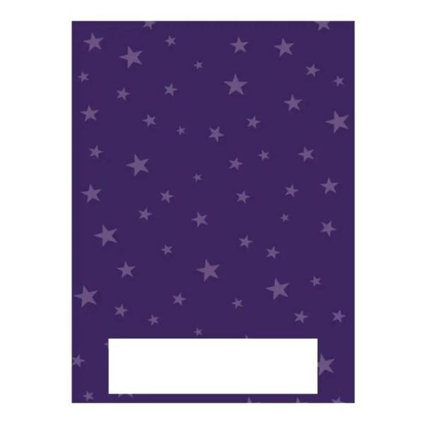 Purple starry night journal cover with proud moments gymnastics case