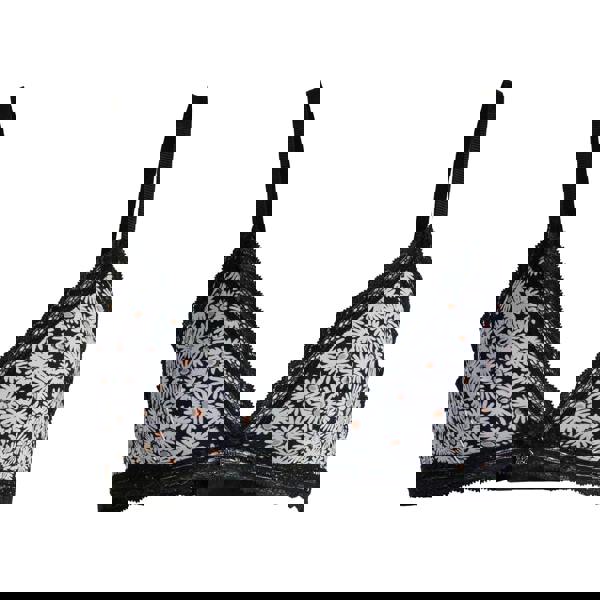 Hugo Womens/Ladies Daisy Lace Trim Bra - Black/White - 