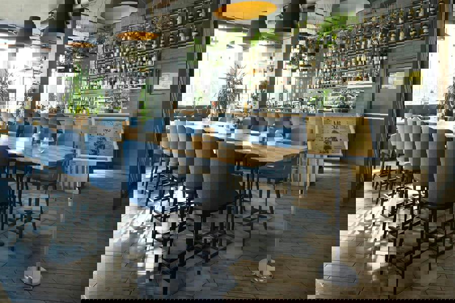 Durable Floor Stand with Aluminium Snap Frame Menu Poster Display | A3