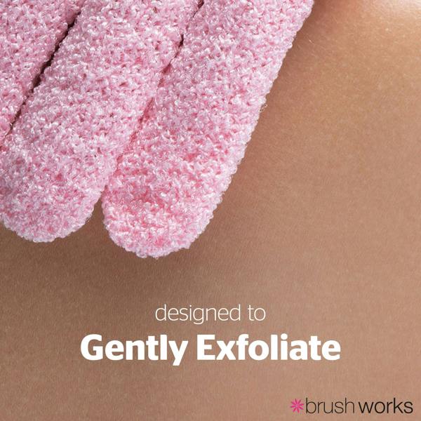 Brushworks Exfoliating Gloves - 3 Pack