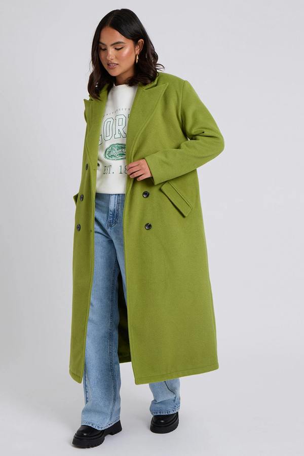 Urban Bliss Double-Breasted Formal Maxi Coat