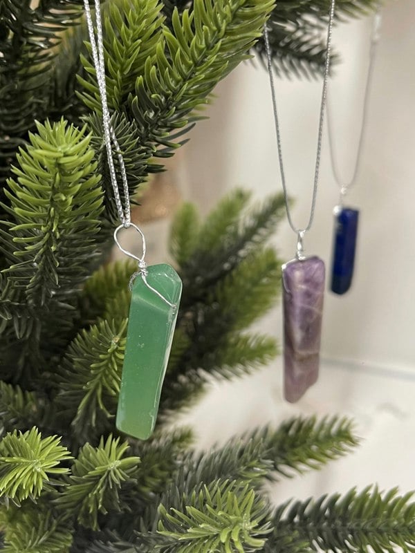 SVNX Crystal Christmas Tree Hanging Ornaments - 20 Pcs