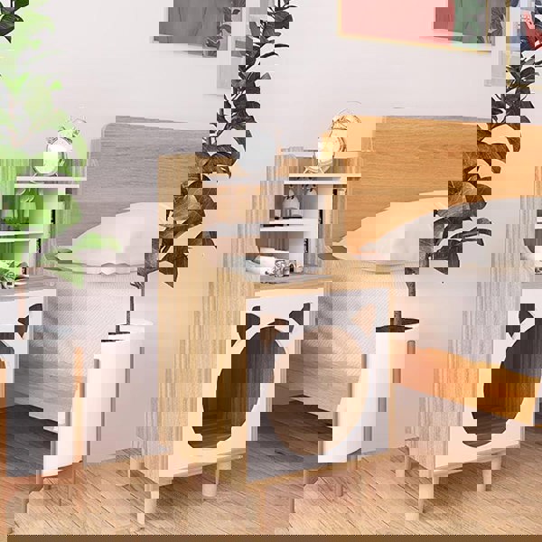 Pura Side Table With Pet House, Wood-Weilai Concept-Weilai Concept