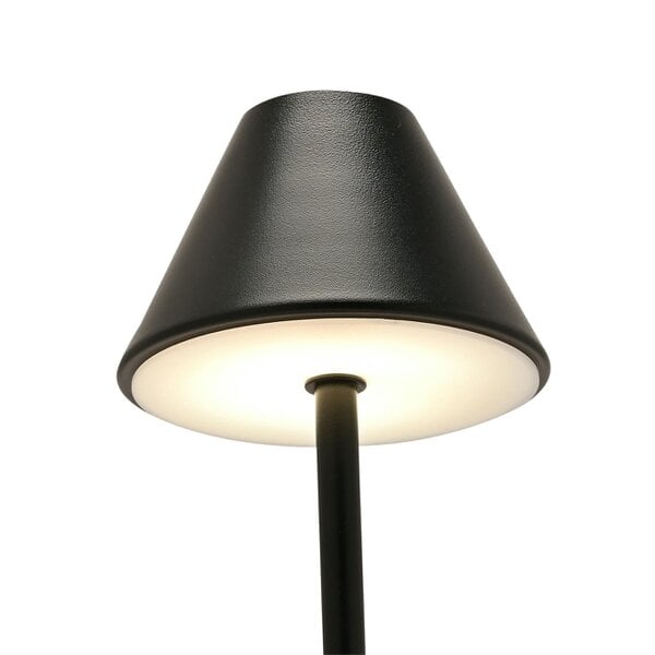 Hestia Matt Black USB LED Touch Table Lamp  - Medium