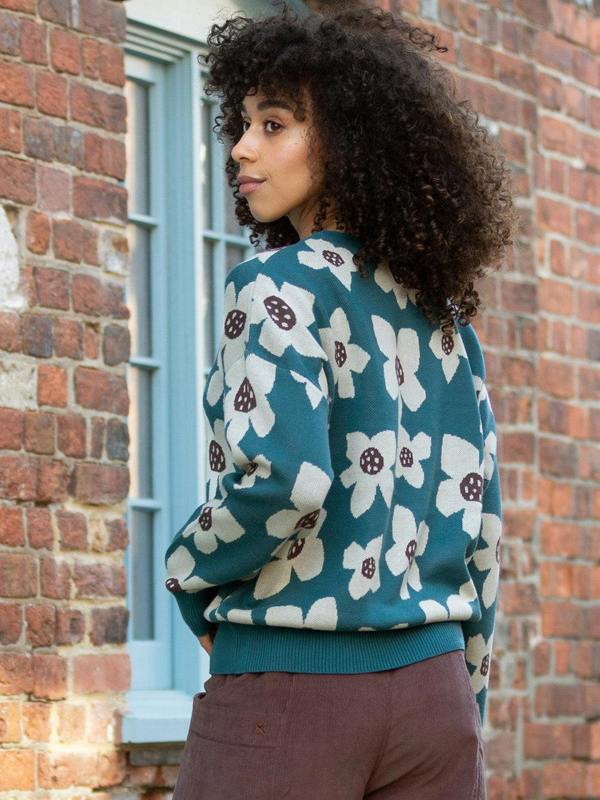 Kite Womens Organic Paper Petals Piddletrenthide Knit Jumper
