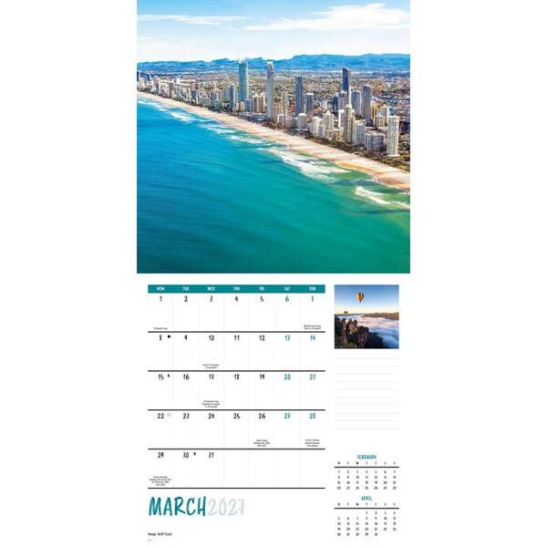 Australia Calendar 2027, Wall Calendars, Month To View, Travel, Gift