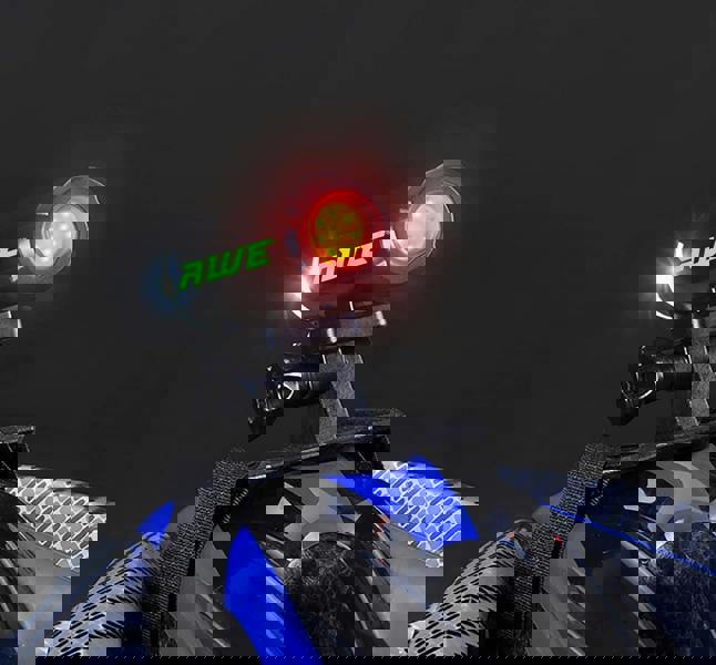 AWE 150 Lumens 1 x Front LED & 7 x Rear COB's USB Bike Helmet Light 360º Visibility