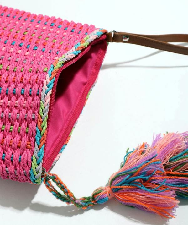 Pia Rossini Fifi - Straw Clutch Bag